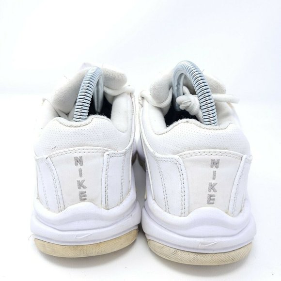 Nike VXT Training Shoes Leather Athletic Women's 8 All White Sneakers 310215-101 - Picture 5 of 9